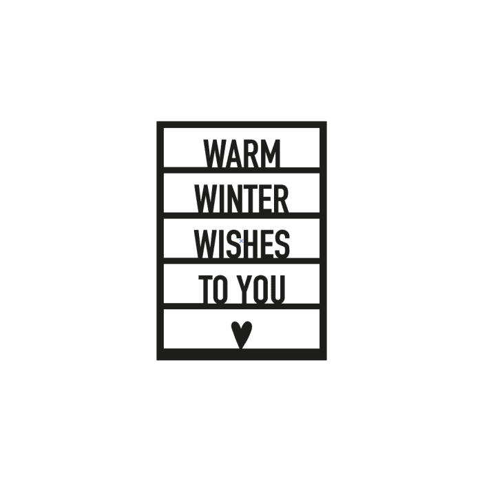 Warm winter wishes..