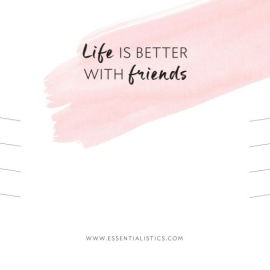 ARMBANDKAART "Life is better with friends"