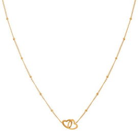 Ketting met twee hartjes