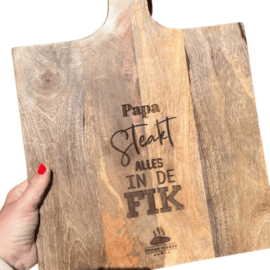 BBQ Plank: papa STEAKT alles in de fik