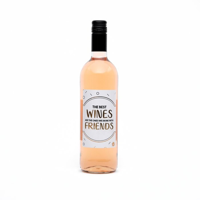 Wijnfles rosé 'the best wines are...'