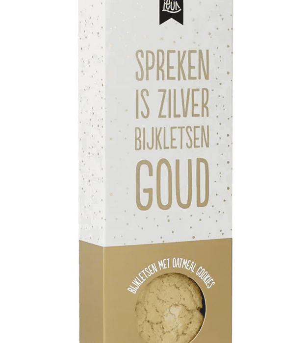 100%LEUK cookies - Spreken is zilver, bijkletsen goud