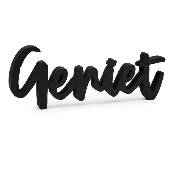 'GENIET' van zwart hout