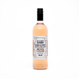 Wijnfles rosé 'het is weer zover...'