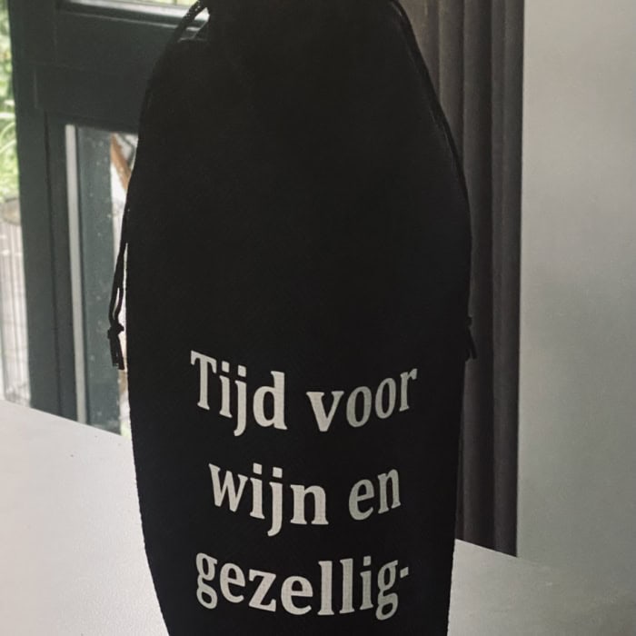 Wijnzak "Tijd voor wijn en gezelligheid" - Afbeelding 2