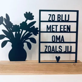 Zo blij met een oma zoals jij + bloempot 1 (Kant en klaar)