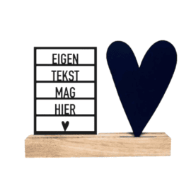 Eigen tekst + hart.. (Kant en klaar)