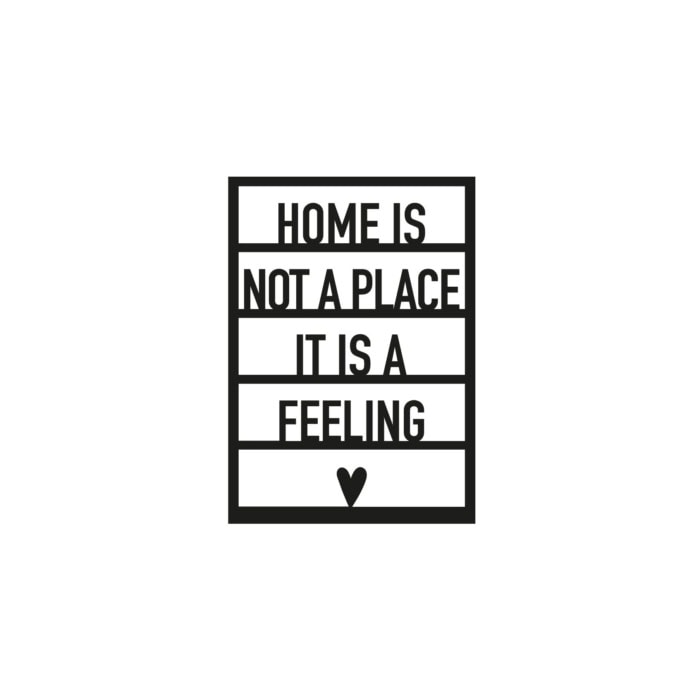 Home is not a place..