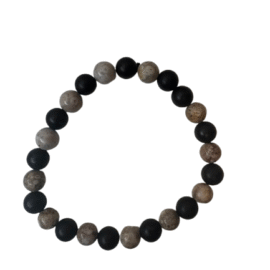 Mannenarmband kralen "Riv"