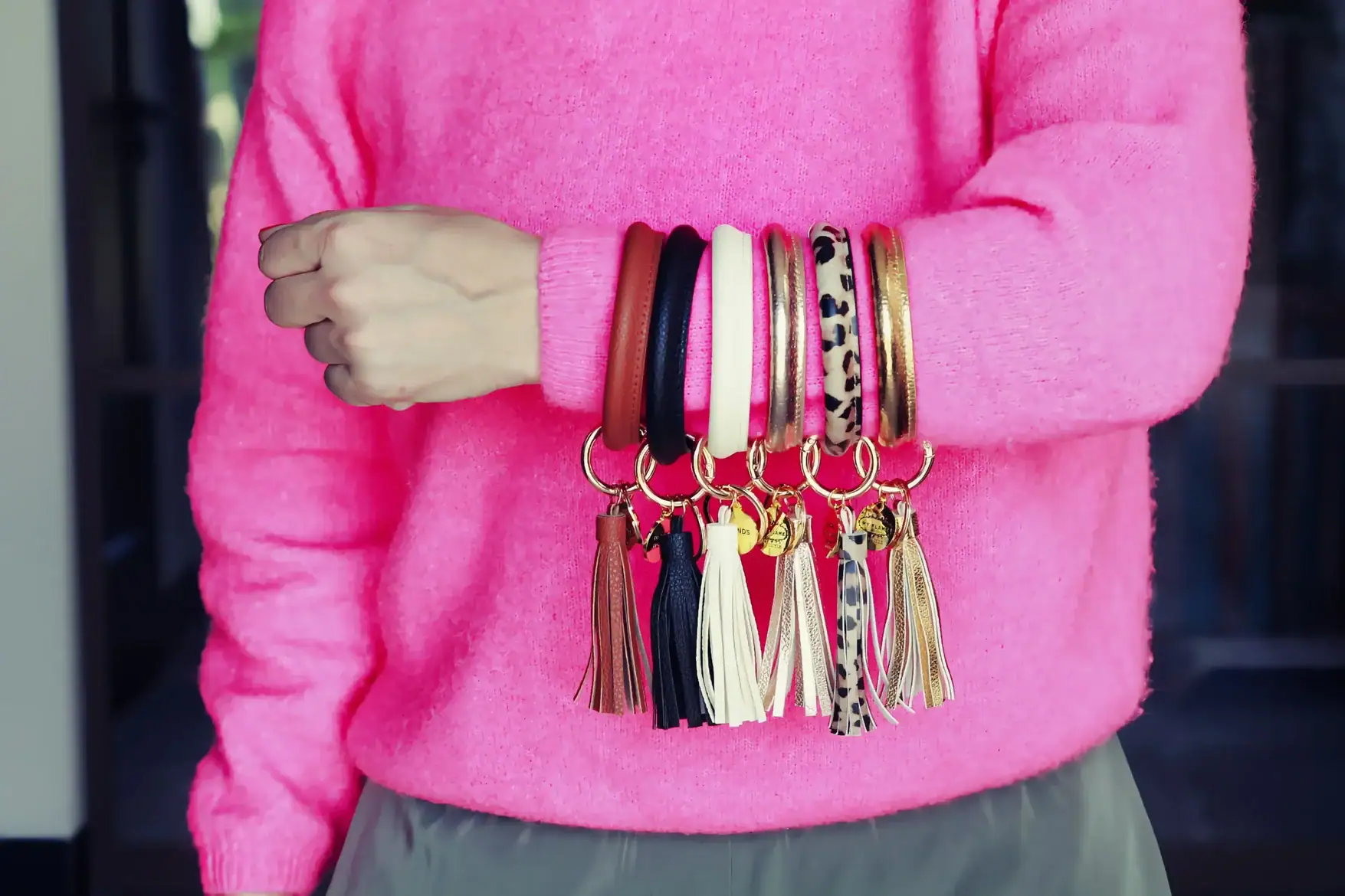 You Are Fabulous – Vegan Leren Sleutelhanger met Panterprint - Afbeelding 3