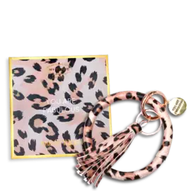 You Are Fabulous – Vegan Leren Sleutelhanger met Panterprint