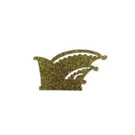 Element Acryl Steek Goud Glitter