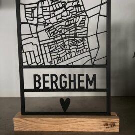 Houten plattegrond Berghem