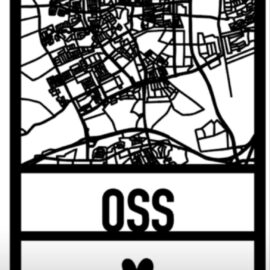Houten plattegrond Oss