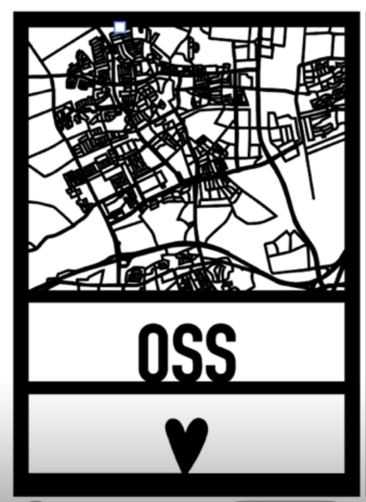 Houten plattegrond Oss