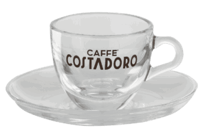 Costadoro - Espressoglas kop & schotel 72cc