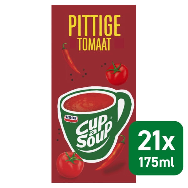 Unox Cup-a-Soup - 21 zakjes - pittige tomaat
