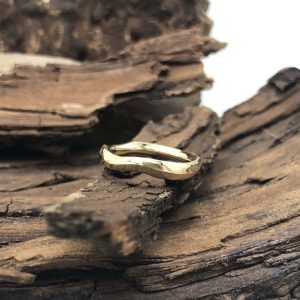 golvende gouden duin strand golf stapel aanschuif ring