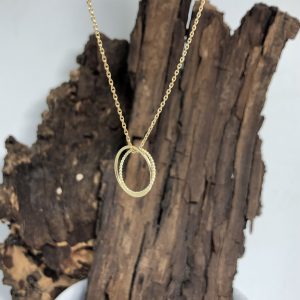 simpele hanger ringen echt goud 14 karaat anker collier minimalistisch