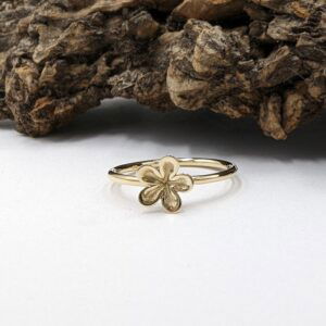 gouden bloemetjes ring