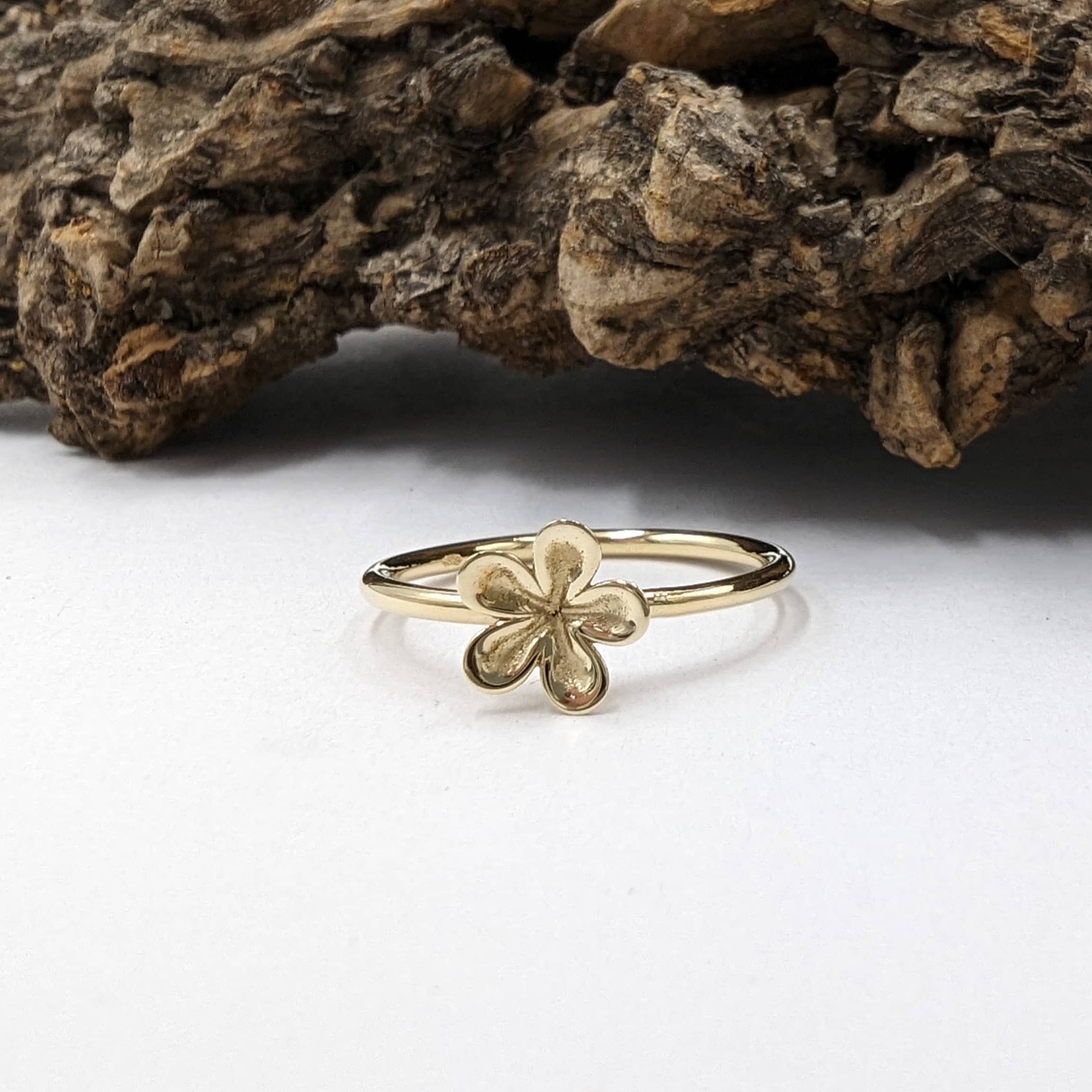 gouden bloemetjes ring