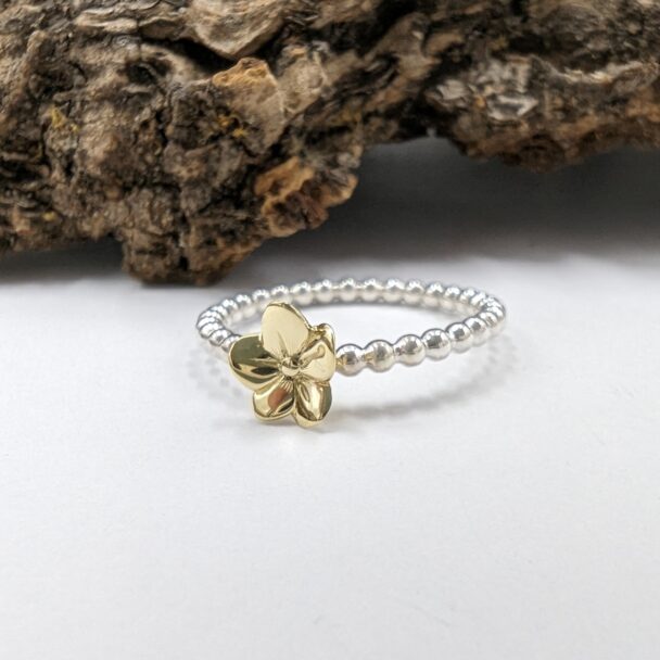 Ring gouden bloem