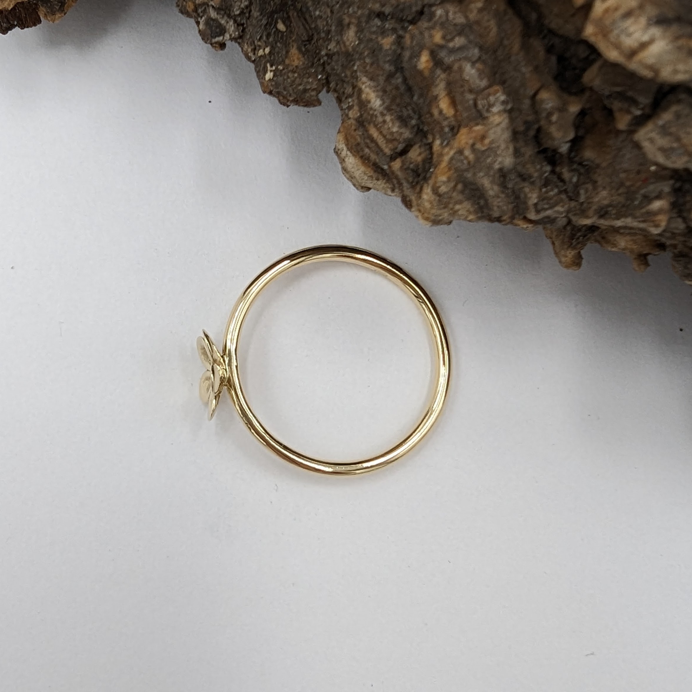 gouden bloemetjes ring