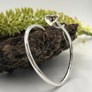 zilveren armband met bloem
