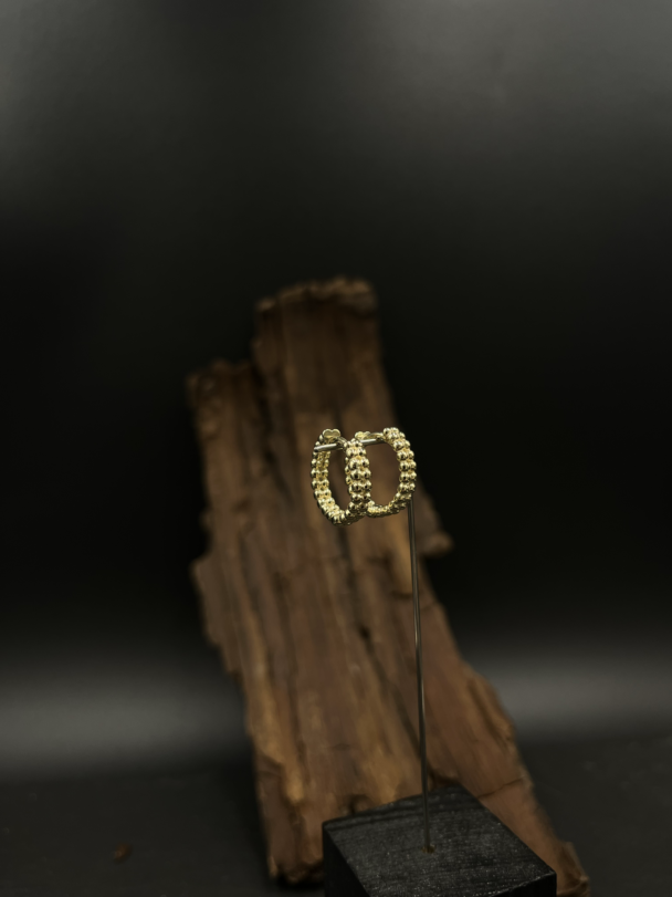 Charming Hoops 'Dubbelbubbel verguld'