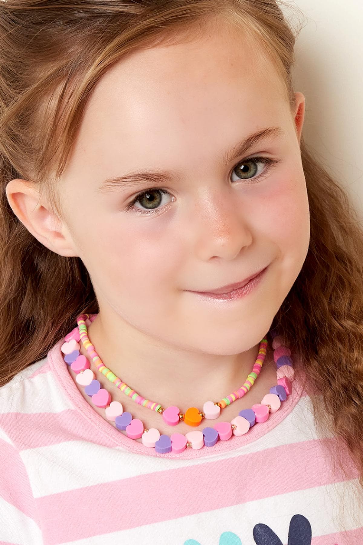 Kids Ketting Gekleurde Hartjes