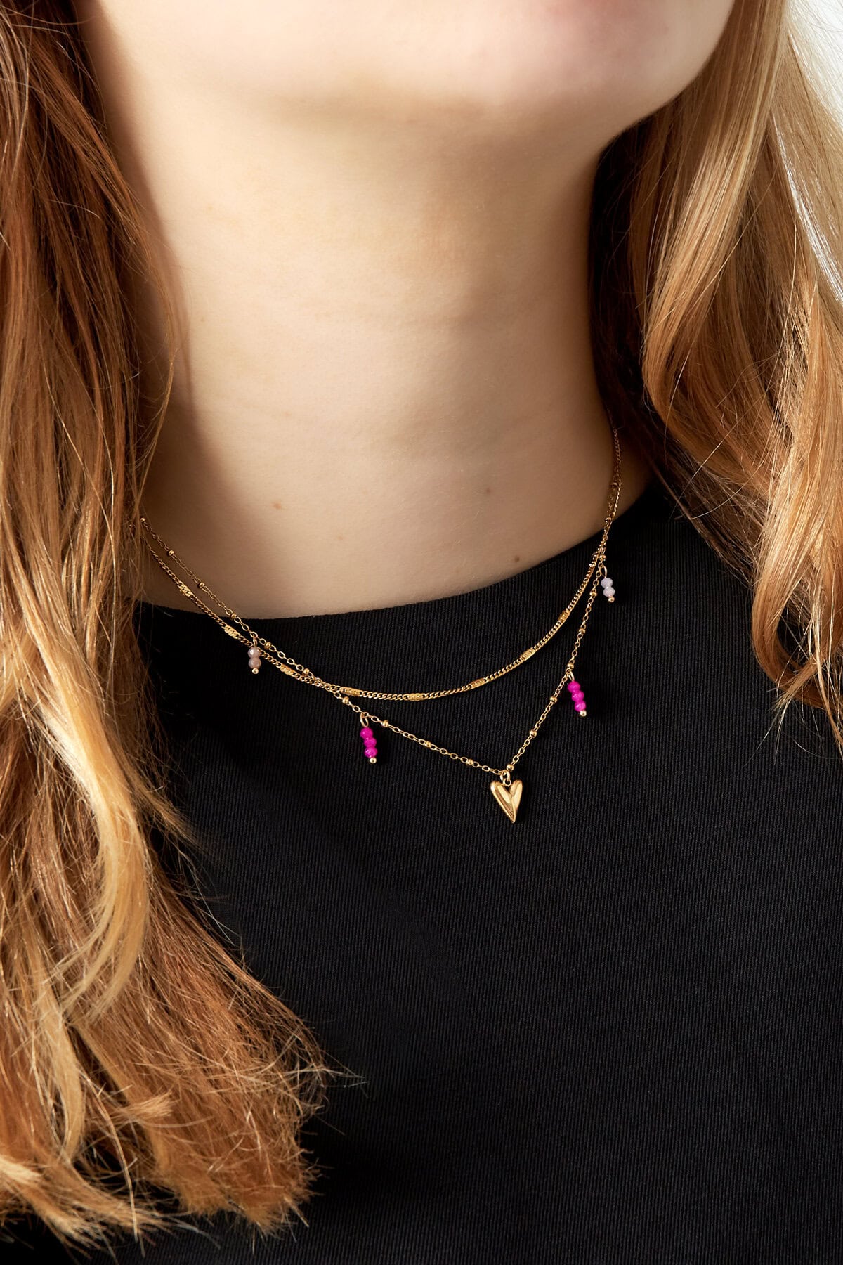 Dubbele Ketting Loveom Nek