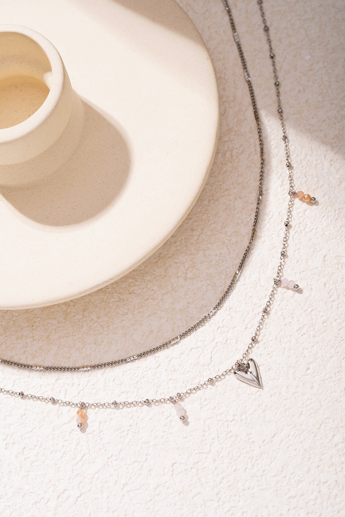 Dubbele Ketting Love Zilver