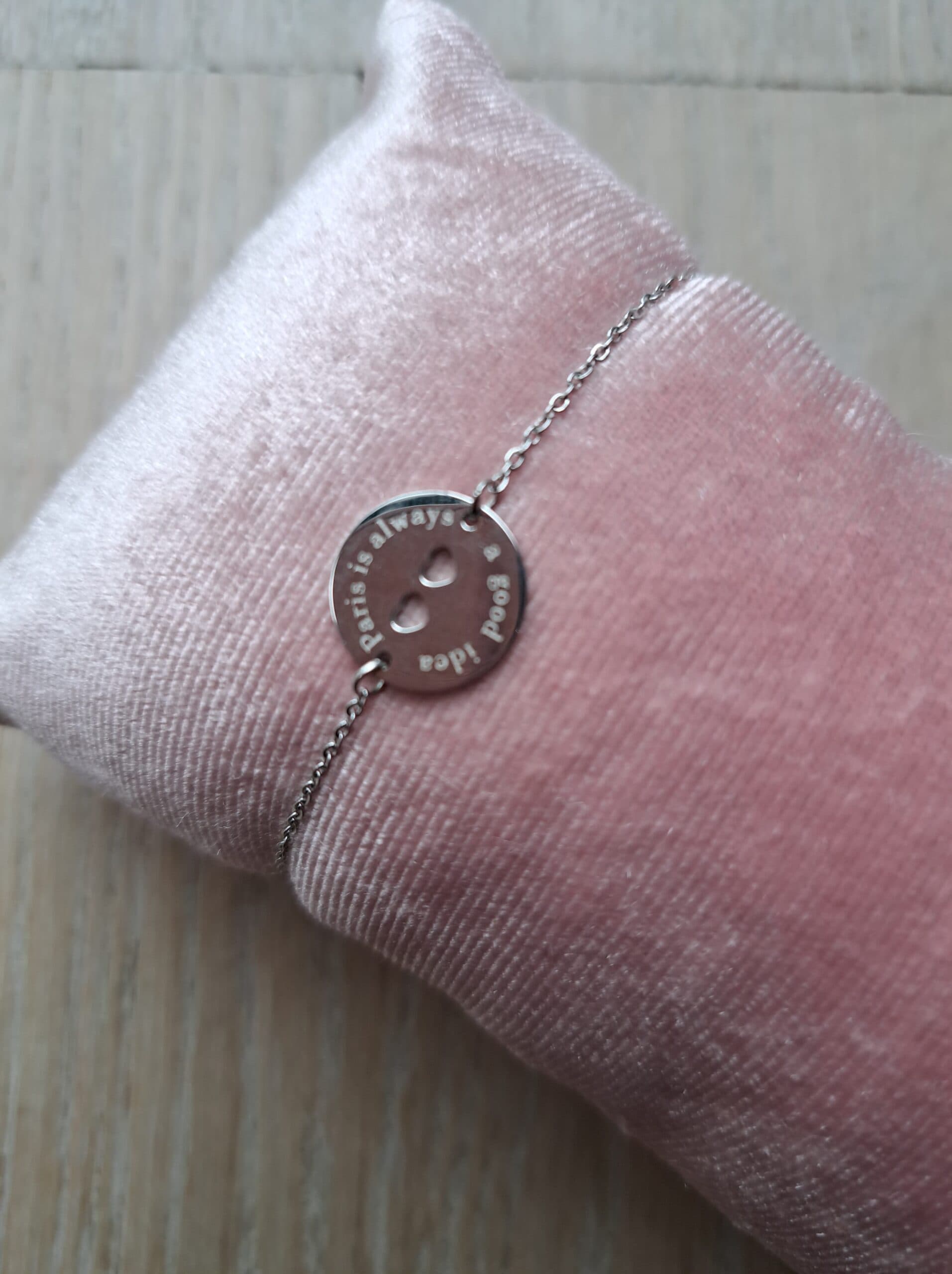 Armband zilver Quote Paris