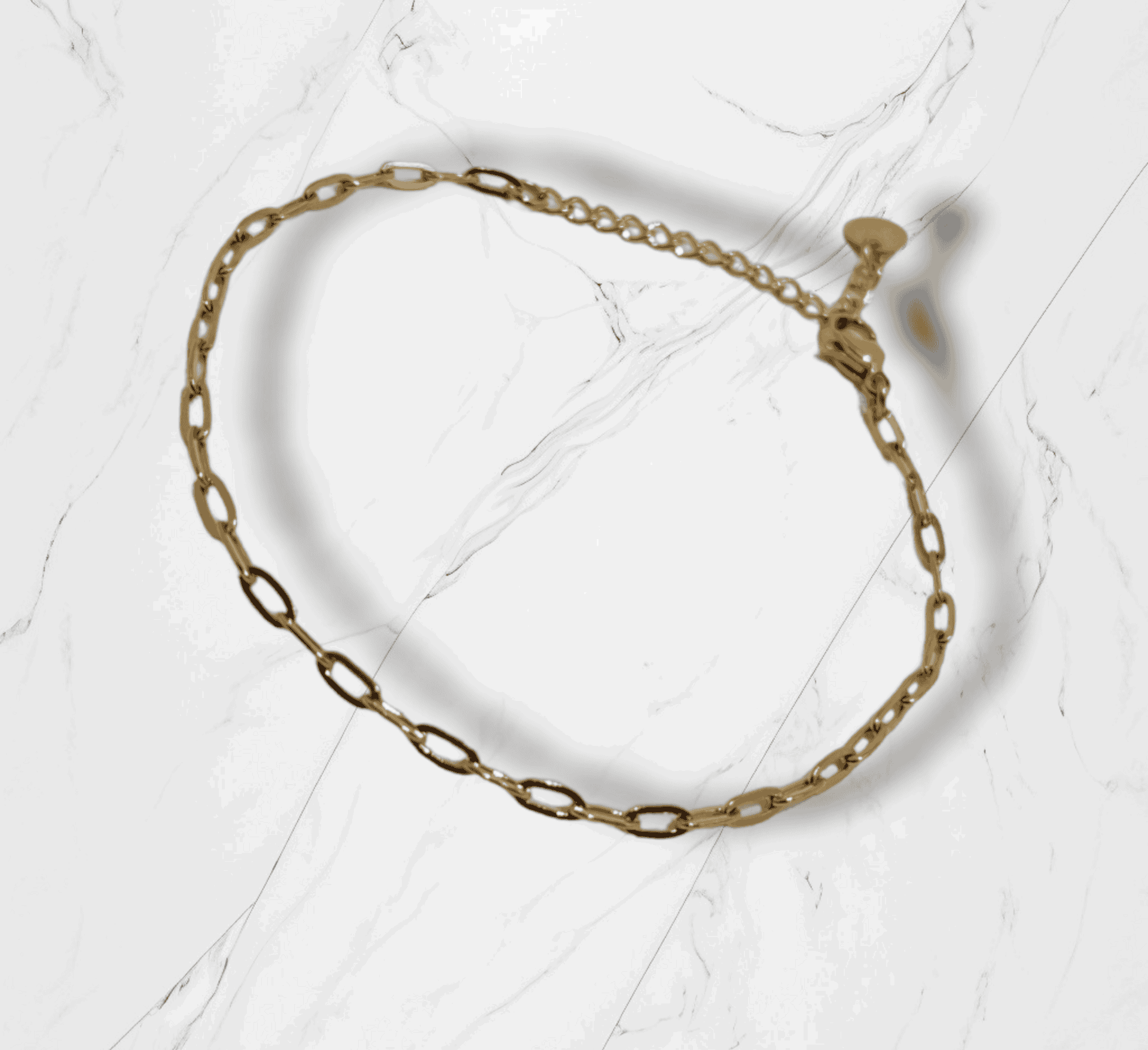 Armband kleine schakels goud