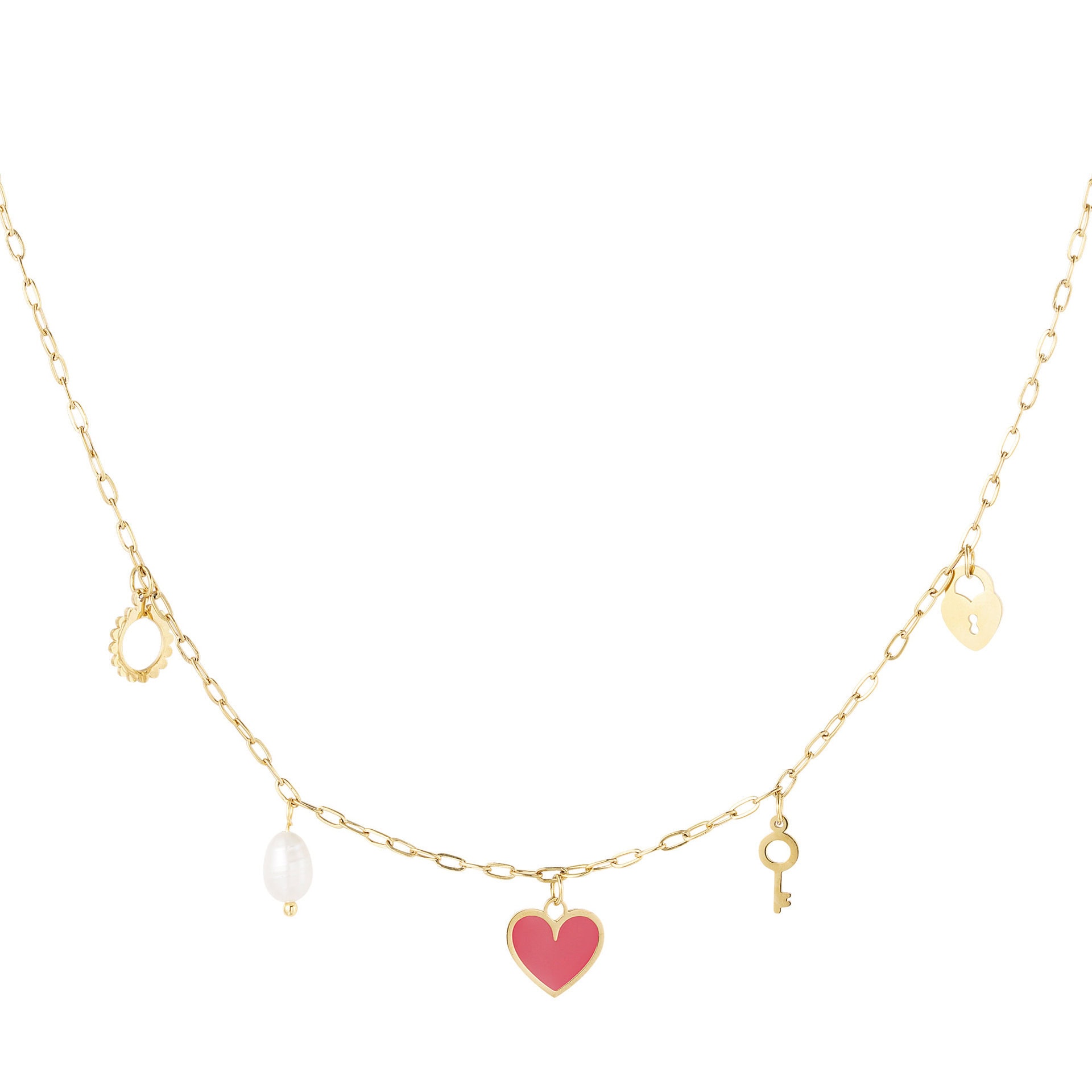 Schakelketting met meerdere bedels