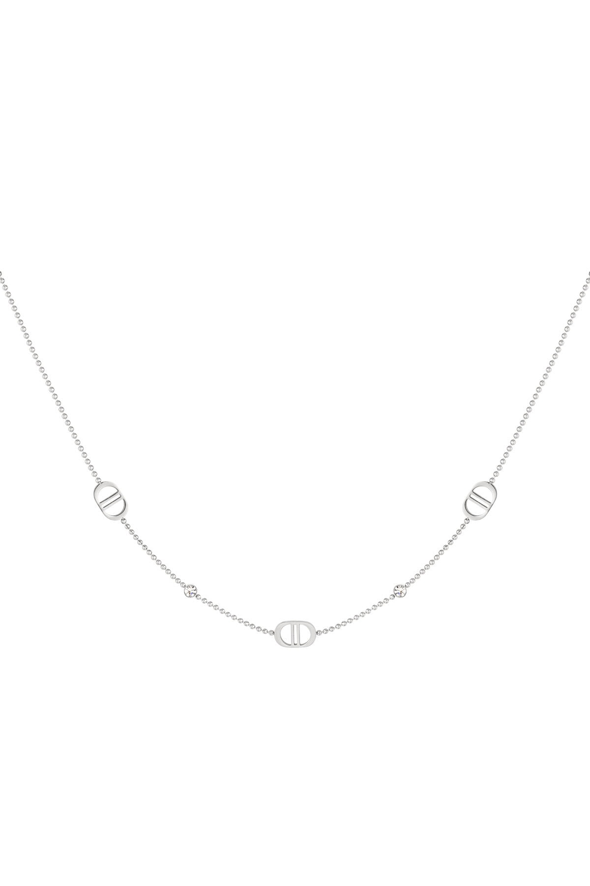 Ketting the good life met logo's en steentjes