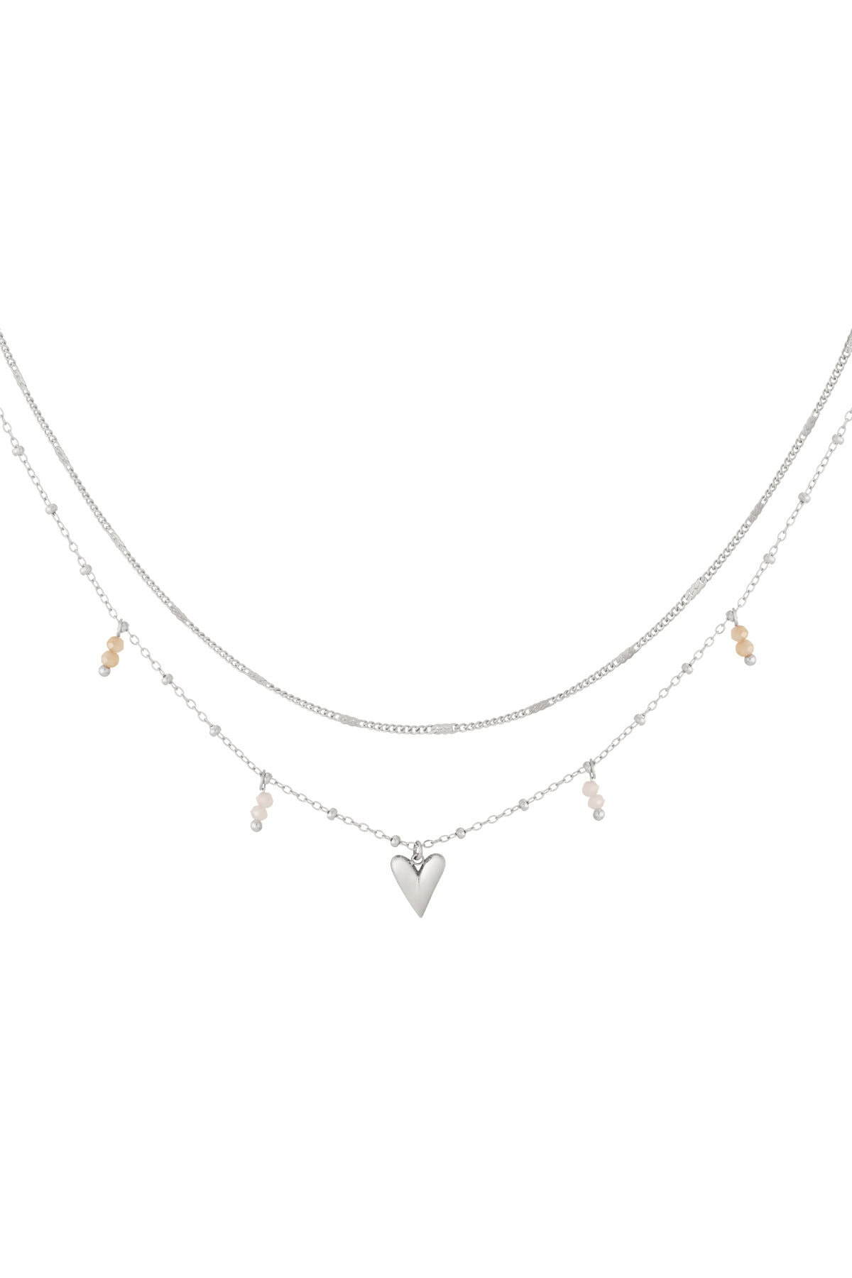 Dubbele Ketting Love Zilver product