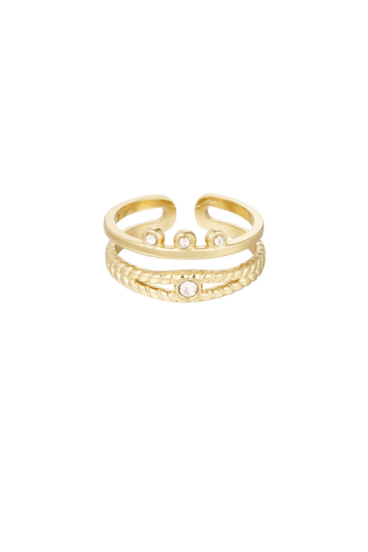 Ring Queen of Zirconia One Size goud