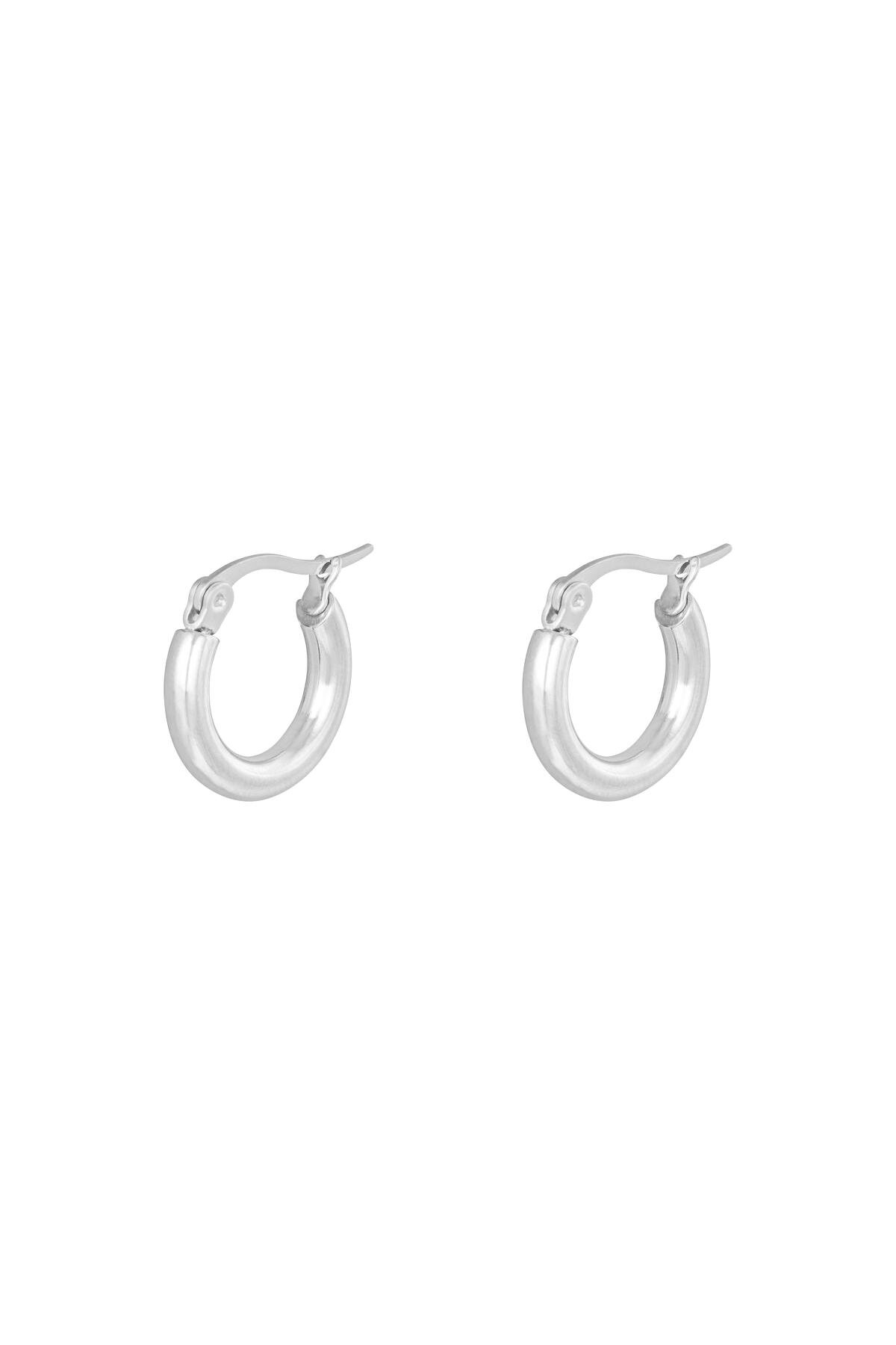 Oorbellen Hoops glad 15 mm