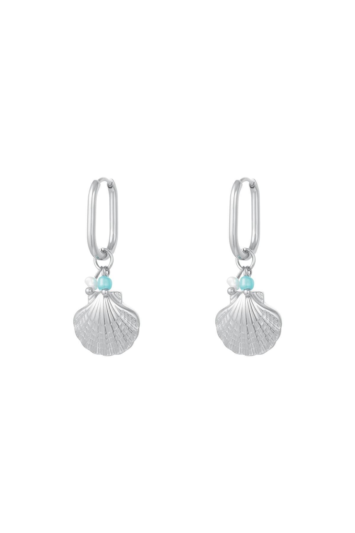 Oorbellen met schelpen zilver