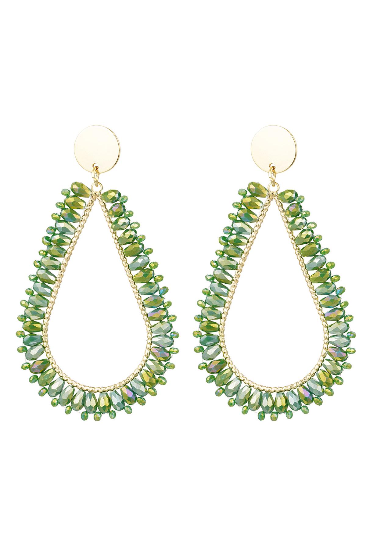 Oorbellen crystal beads