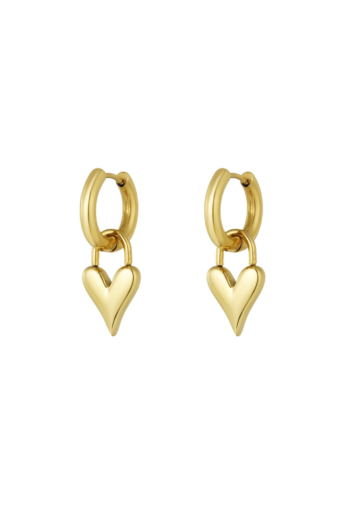 Lucky love oorbellen in zilver en goud