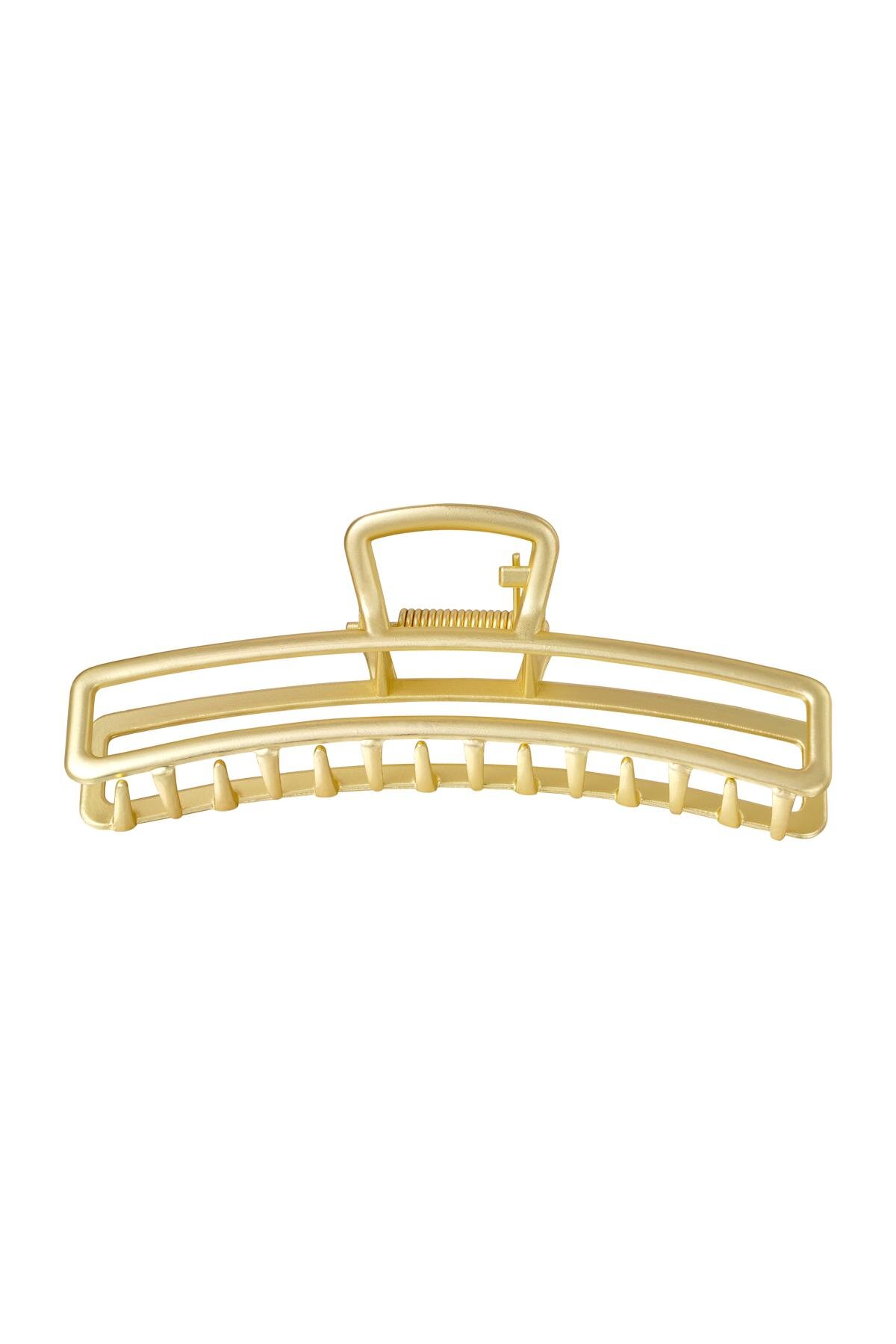 Grote metalen haarclip goud of zilver