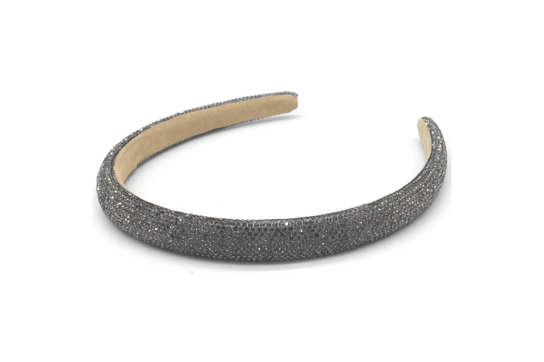 Haarband glitters grijs