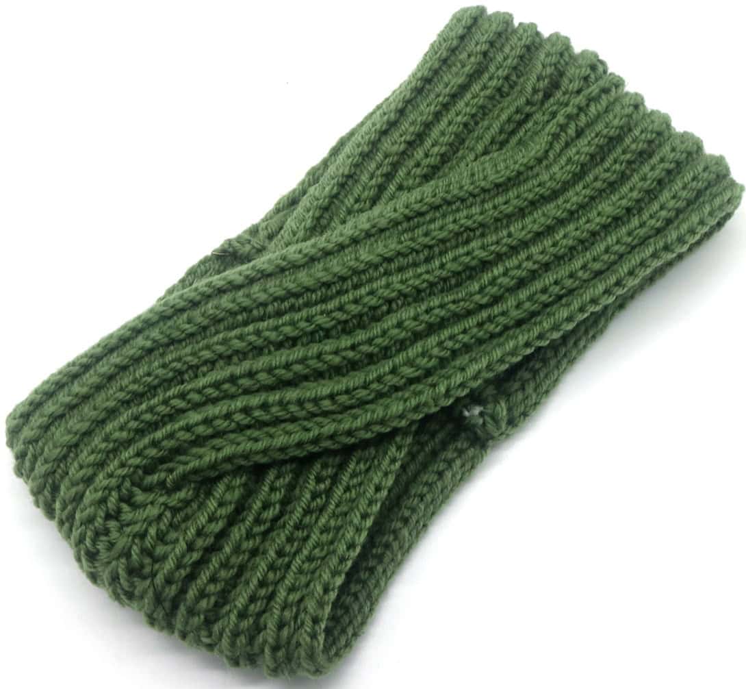 Gebreide winterhaarband in diverse kleuren