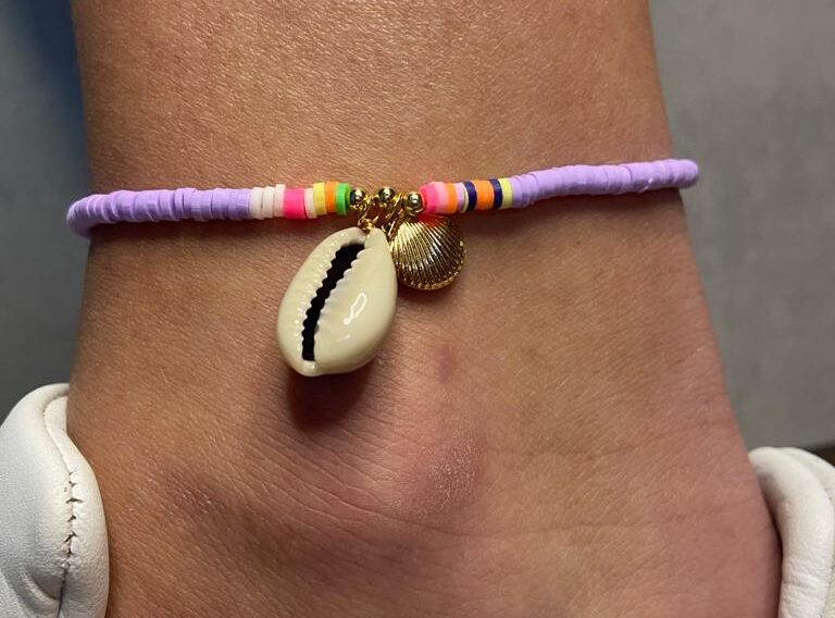lilac anklet shell