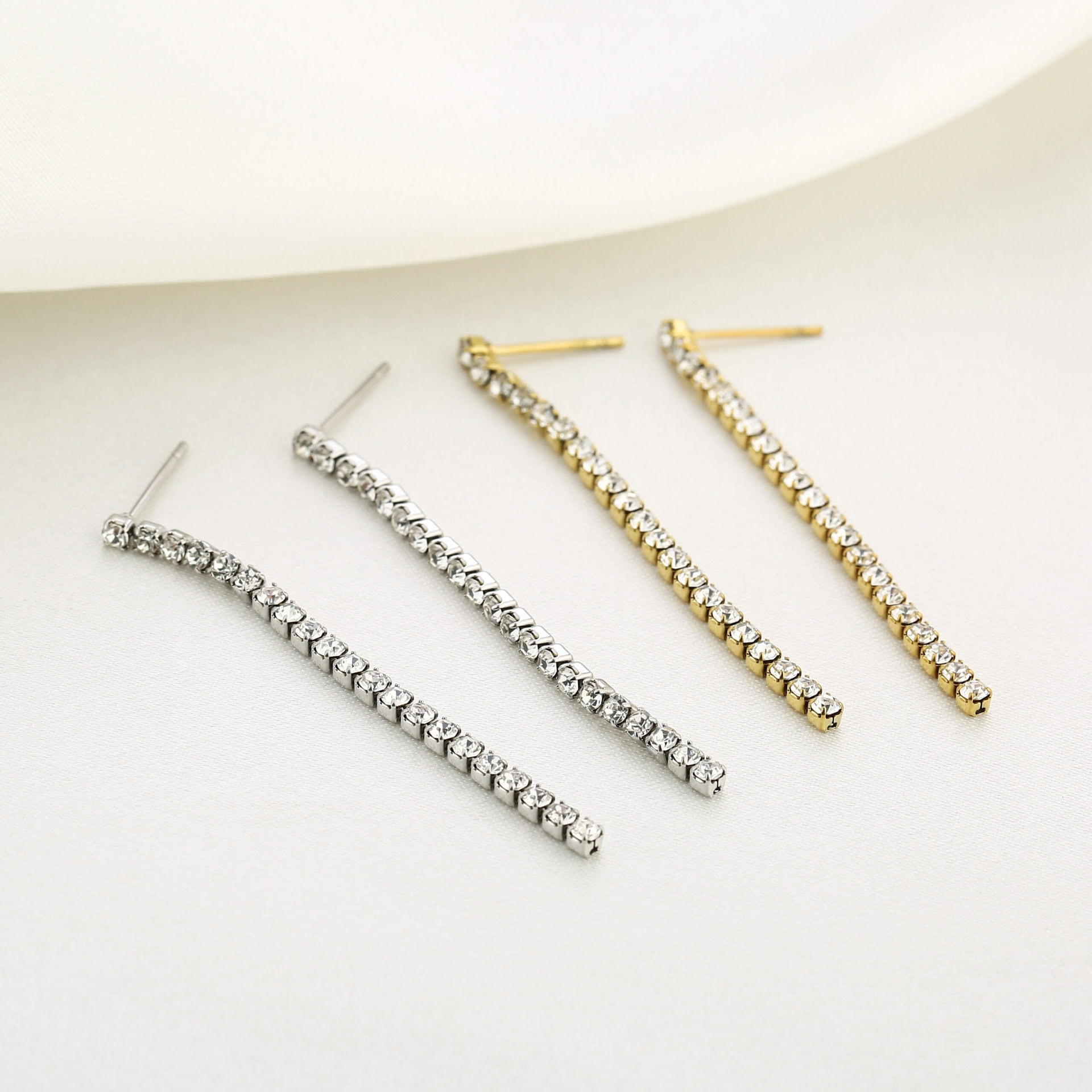 Party sparkle Oorbellen in zilver en goud