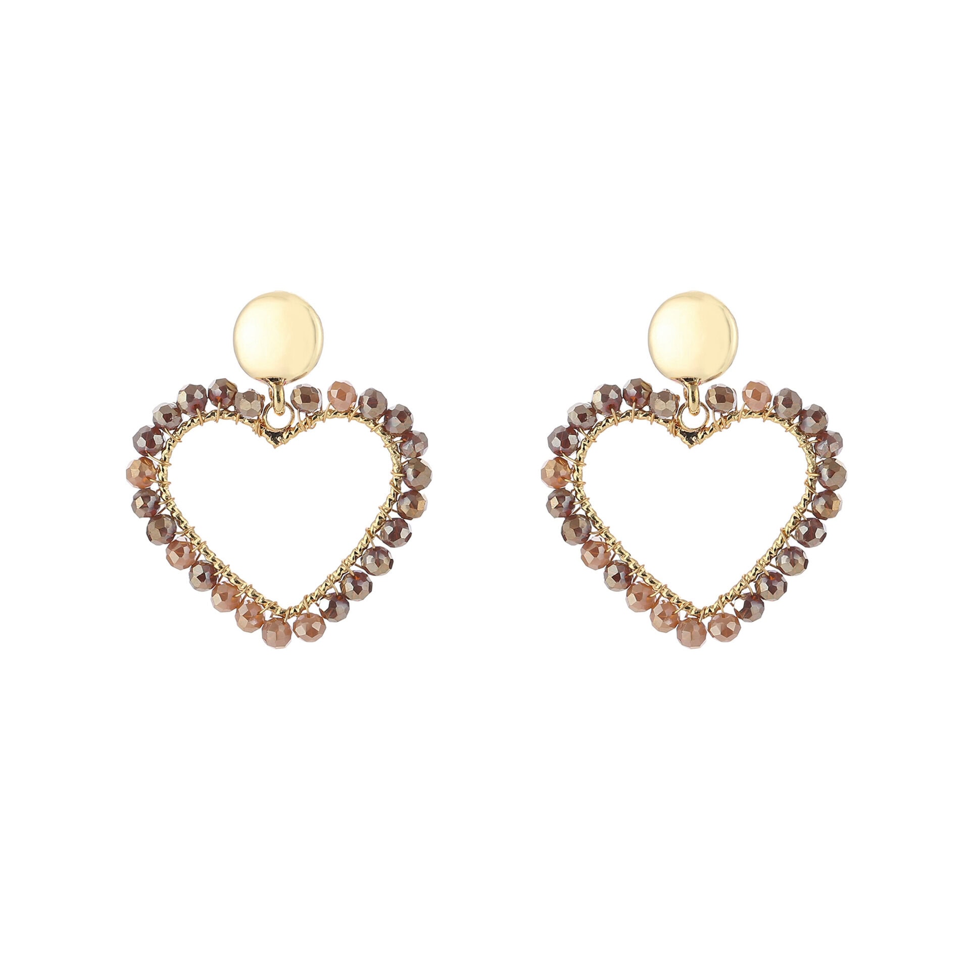 Kralenoorbellen Love