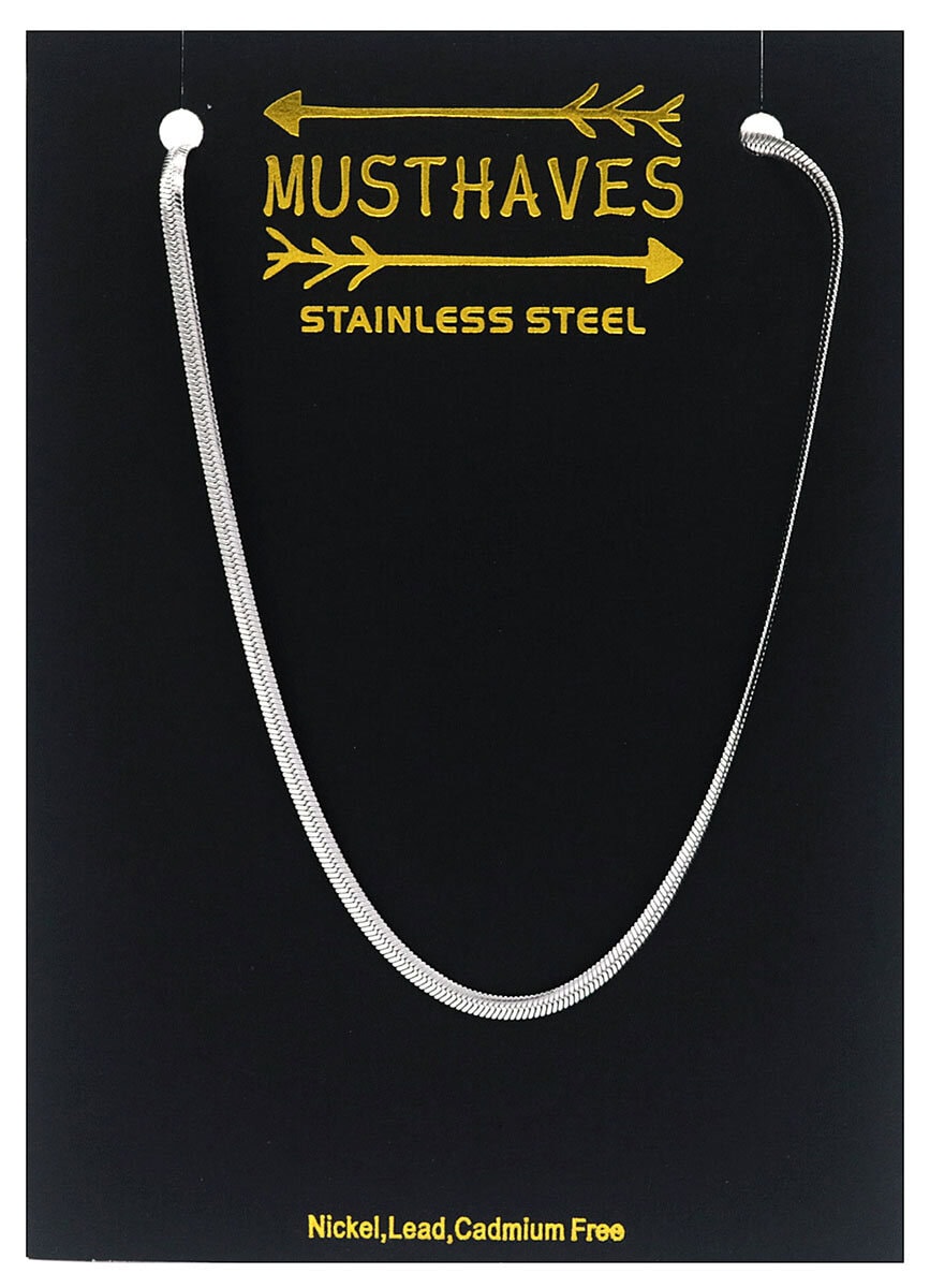 Ketting snake 3mm in goud en zilver - Afbeelding 2