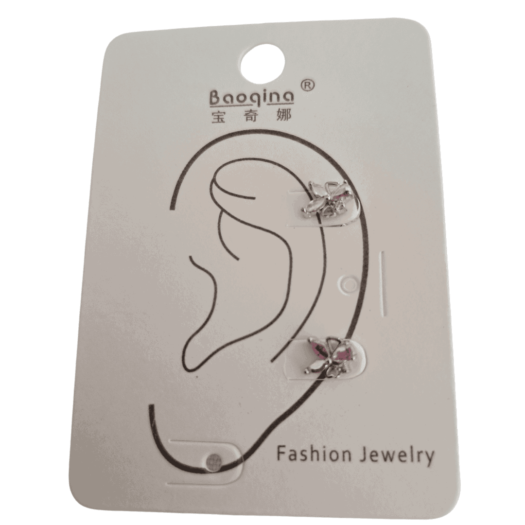 Oorpiercings Zilver met steentjes